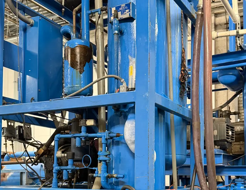 Frost on a Vogt Tube-Ice machine mid-cycle at our Fort Lauderdale plant