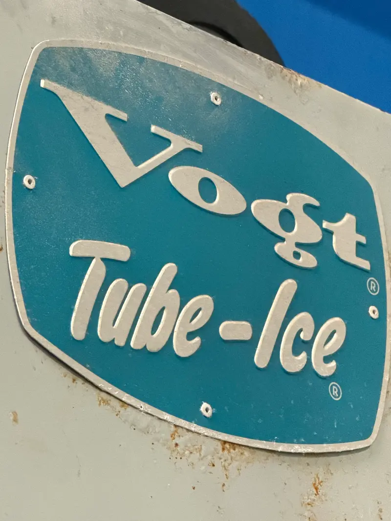 Vogt Tube-Ice badge on one of our ice machines